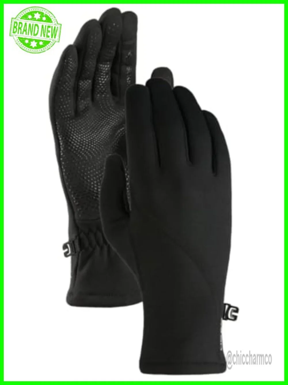 High Grip Silicone Palm Running Gloves - Ultrafit Stretch Fleece